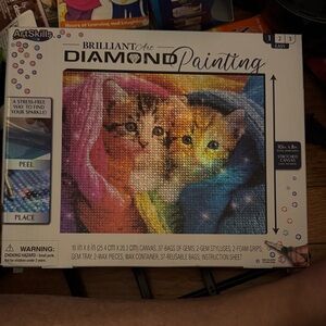 Diamond Painting Kit - Colorful Cat Trio